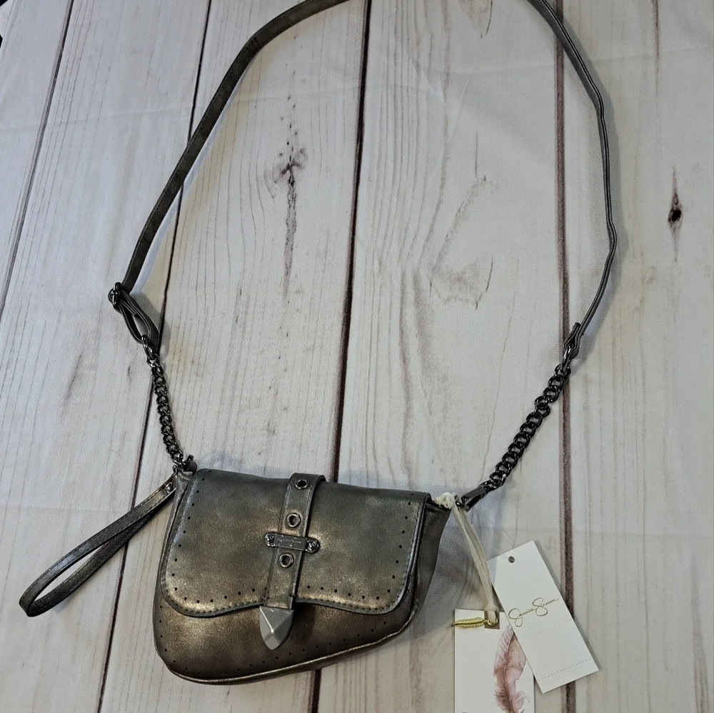 Jessica Simpson Connie Crossbody Bag with Belt loops, Wristlet loop